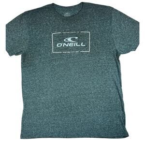 O’Neill Modern Fit Graphic T Shirt Large Green Logo Short Sleeve Casual
